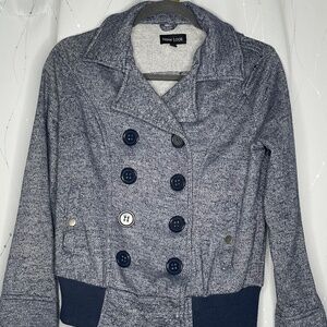 New Look Navy Blue Peacoat with Hood